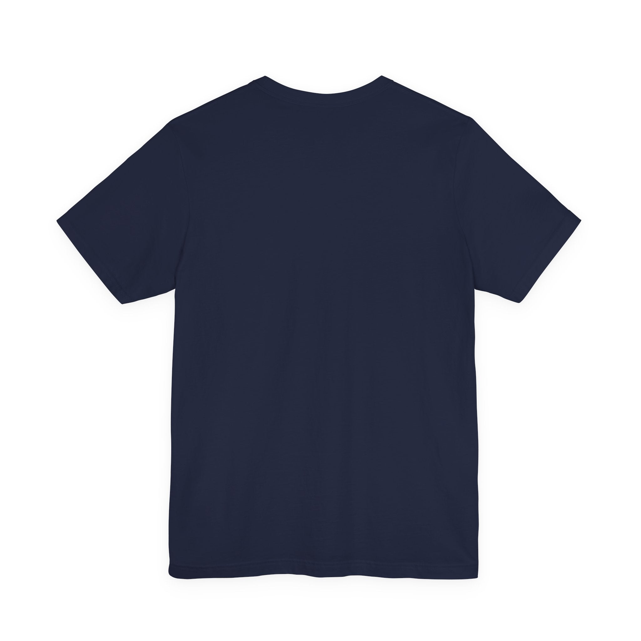 Minimal Gold Triangle Tee — Simple Small Chest Graphic T-Shirt