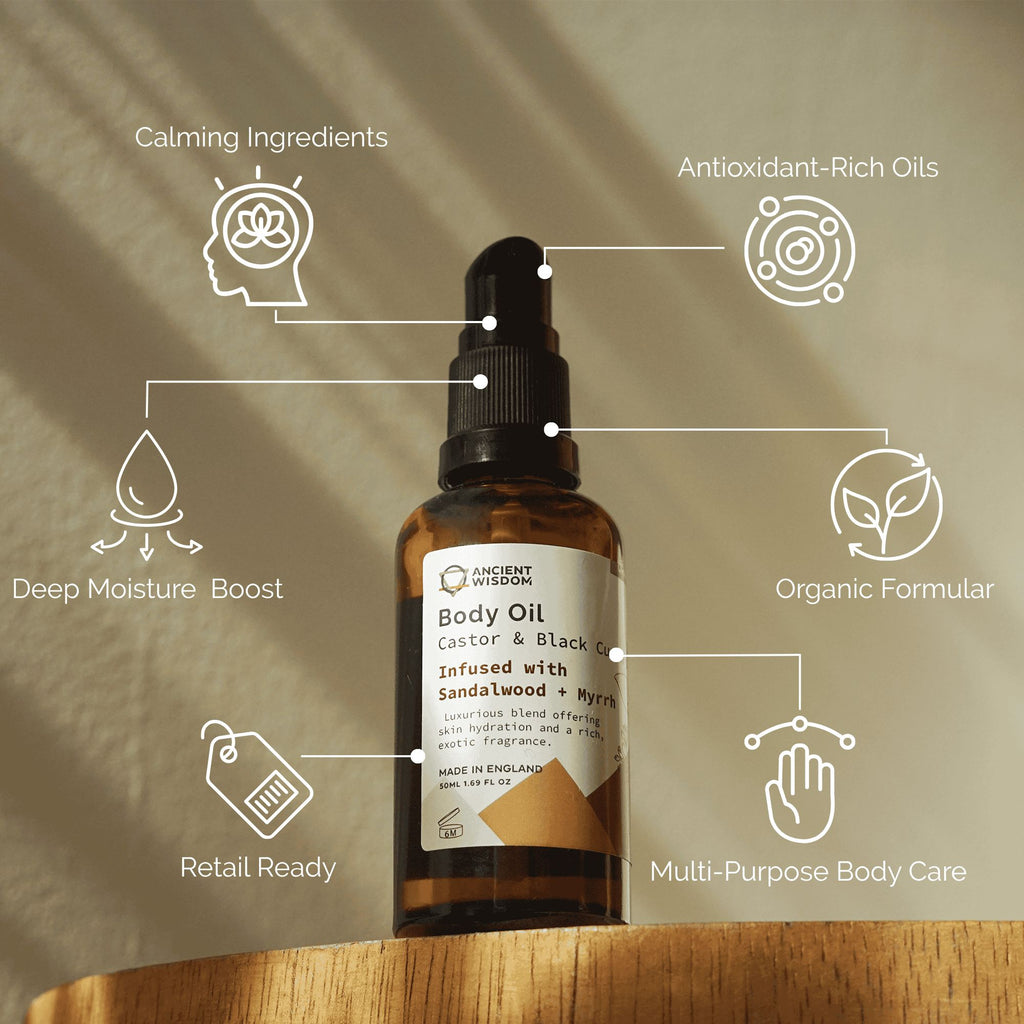 Organic Body Oil 50ml - Sandalwood & Myrrh