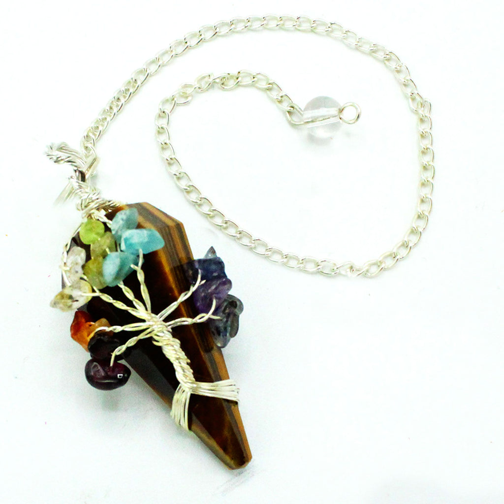 Magic Pendulum - Seven Chakra - Tigerseye