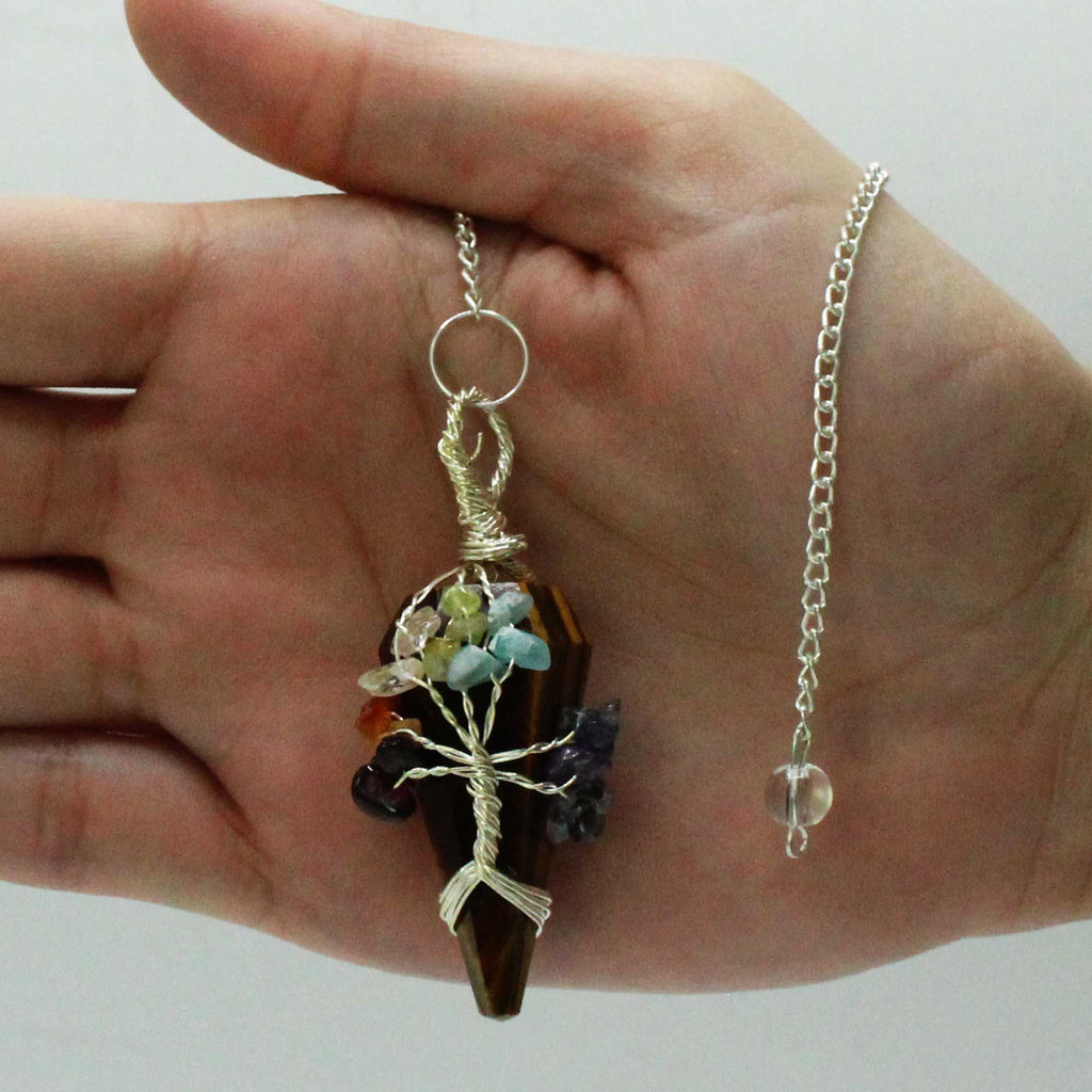 Magic Pendulum - Seven Chakra - Tigerseye