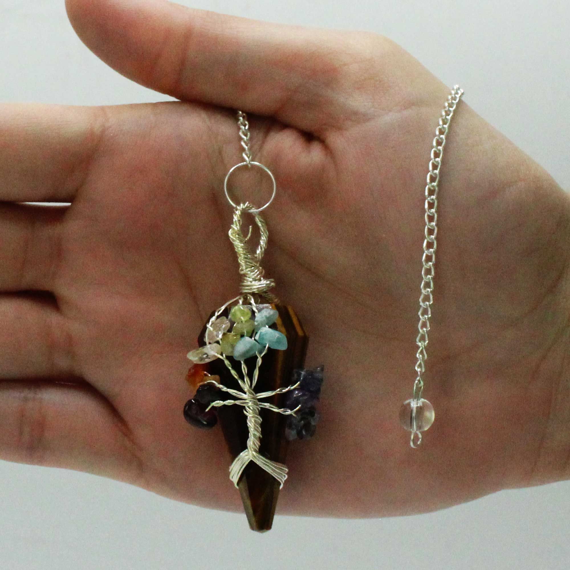 Magic Pendulum - Seven Chakra - Tigerseye