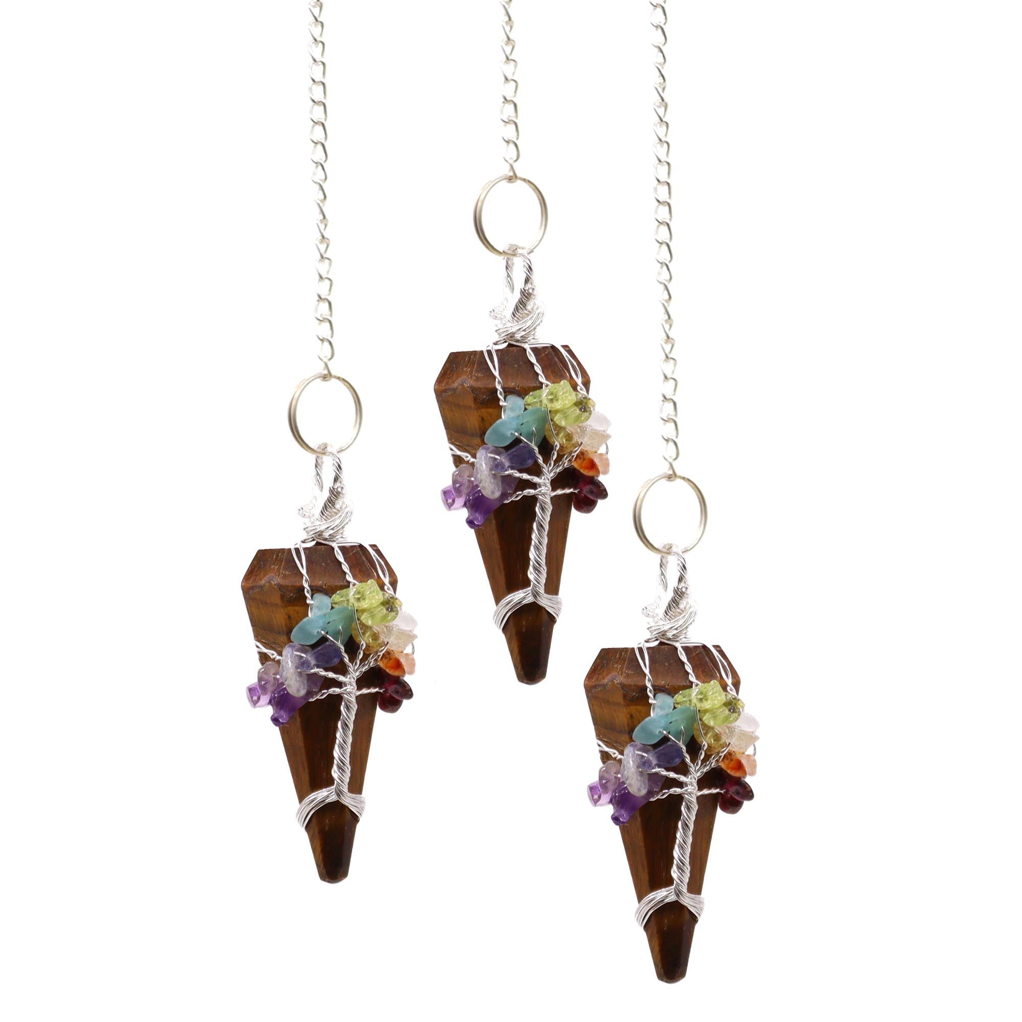 Magic Pendulum - Seven Chakra - Tigerseye